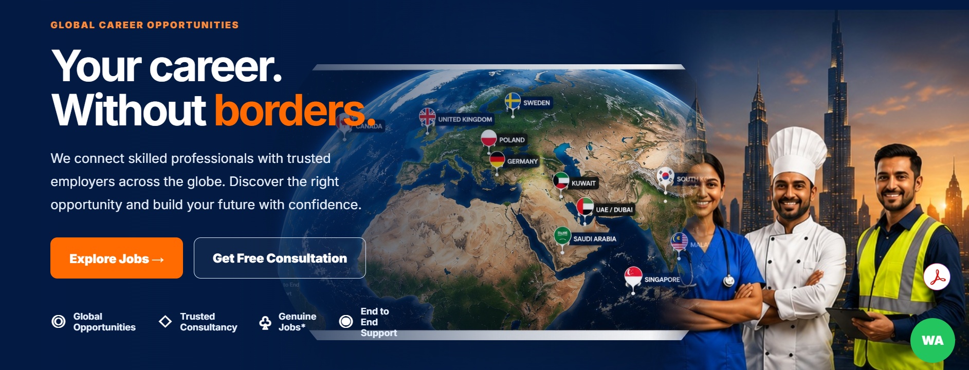 Universal Inplant Training Placement global career opportunities